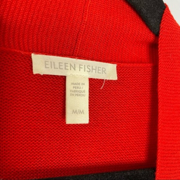 Eileen Fisher Organic Cotton Rib Knit Open Cardigan Sweater - Picture 6 of 7